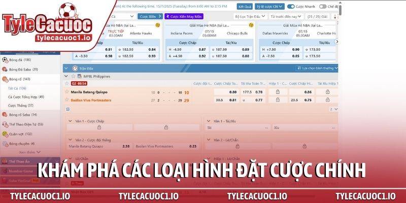 Trang chủ 74 Khám phá các loại hình đặt cược chính